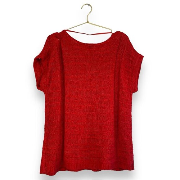 CUPIO Soft Textured Knit Sweater Woman's Short‎ Sleeve Size:XL 0357 - Picture 6 of 6